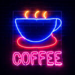 neon coffee sign
